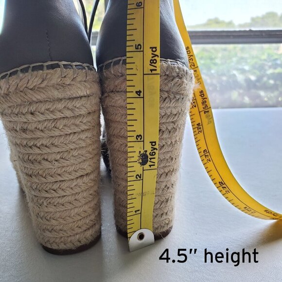 Treasure & Bond Sannibel High Heel Espadrille Platform Wedges Taupe Gray Size 10 - Picture 11 of 15